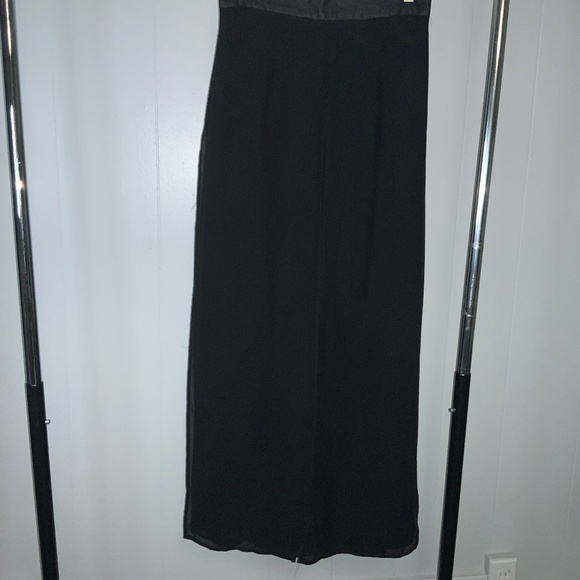 MSK 4 panel chiffon overlay pants Sz - Picture 2 of 8